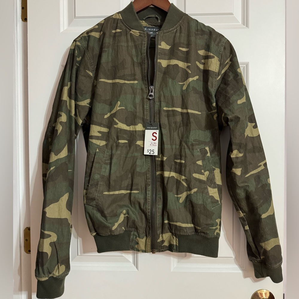 Primark Camo Print Bomber Jacket